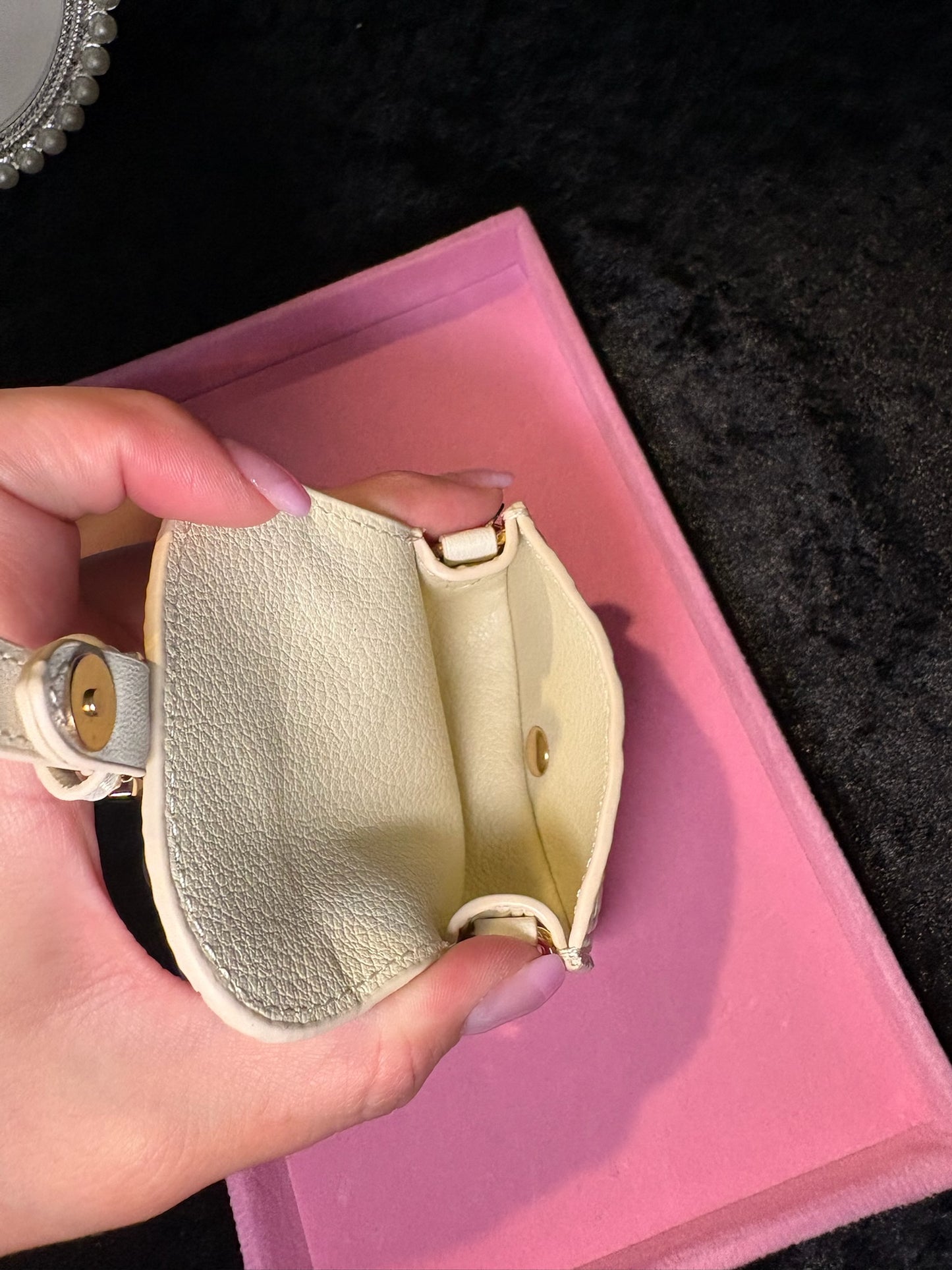 🤍✨ Mini Luxe Bag Charm | Tiny Monogram Purse Cutie 💕