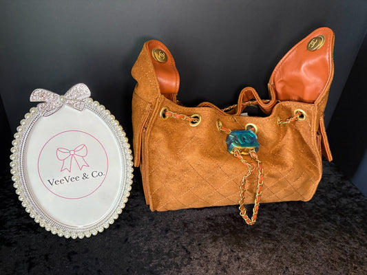 🤎✨ Mocha Dream Bag | Medium Brown Suede