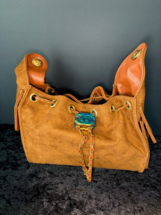 🤎✨ Mocha Dream Bag | Medium Brown Suede