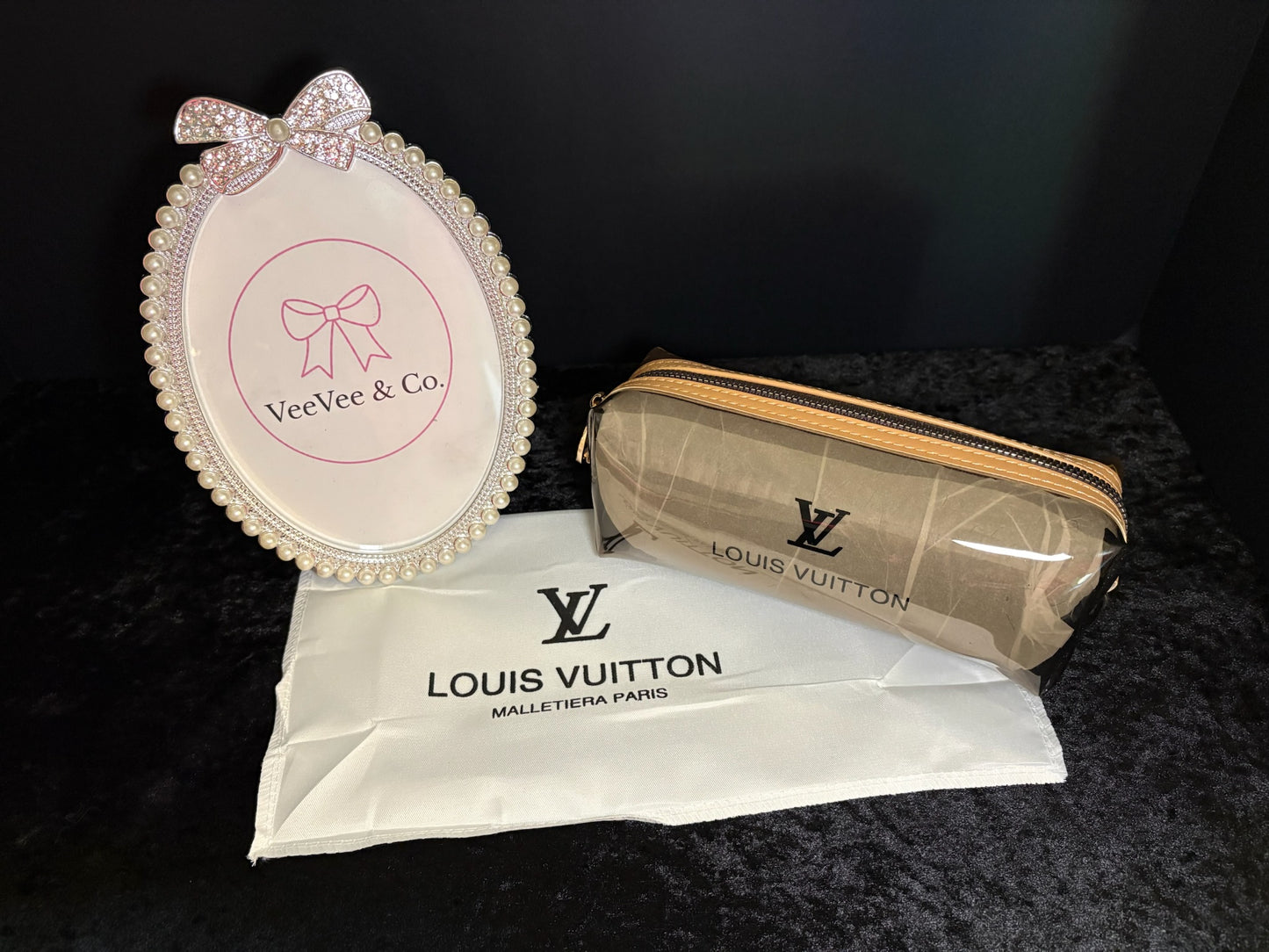 🤎✨ The Everyday Zip Pouch | Brown Monogram + Clear Luxe