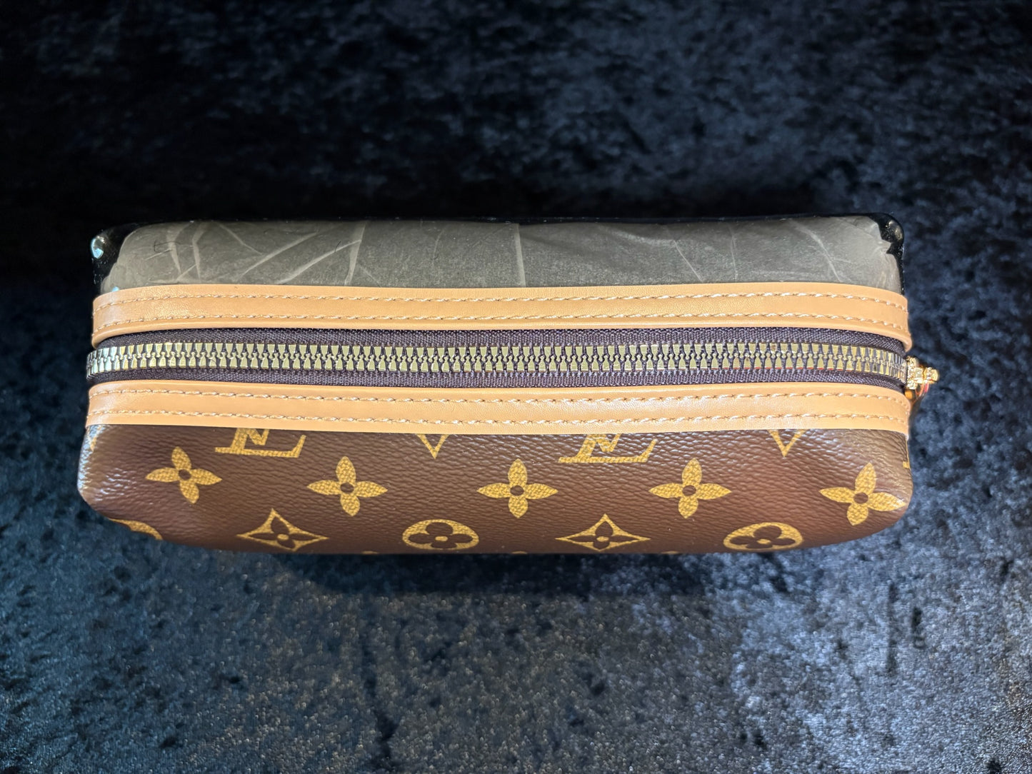 🤎✨ The Everyday Zip Pouch | Brown Monogram + Clear Luxe