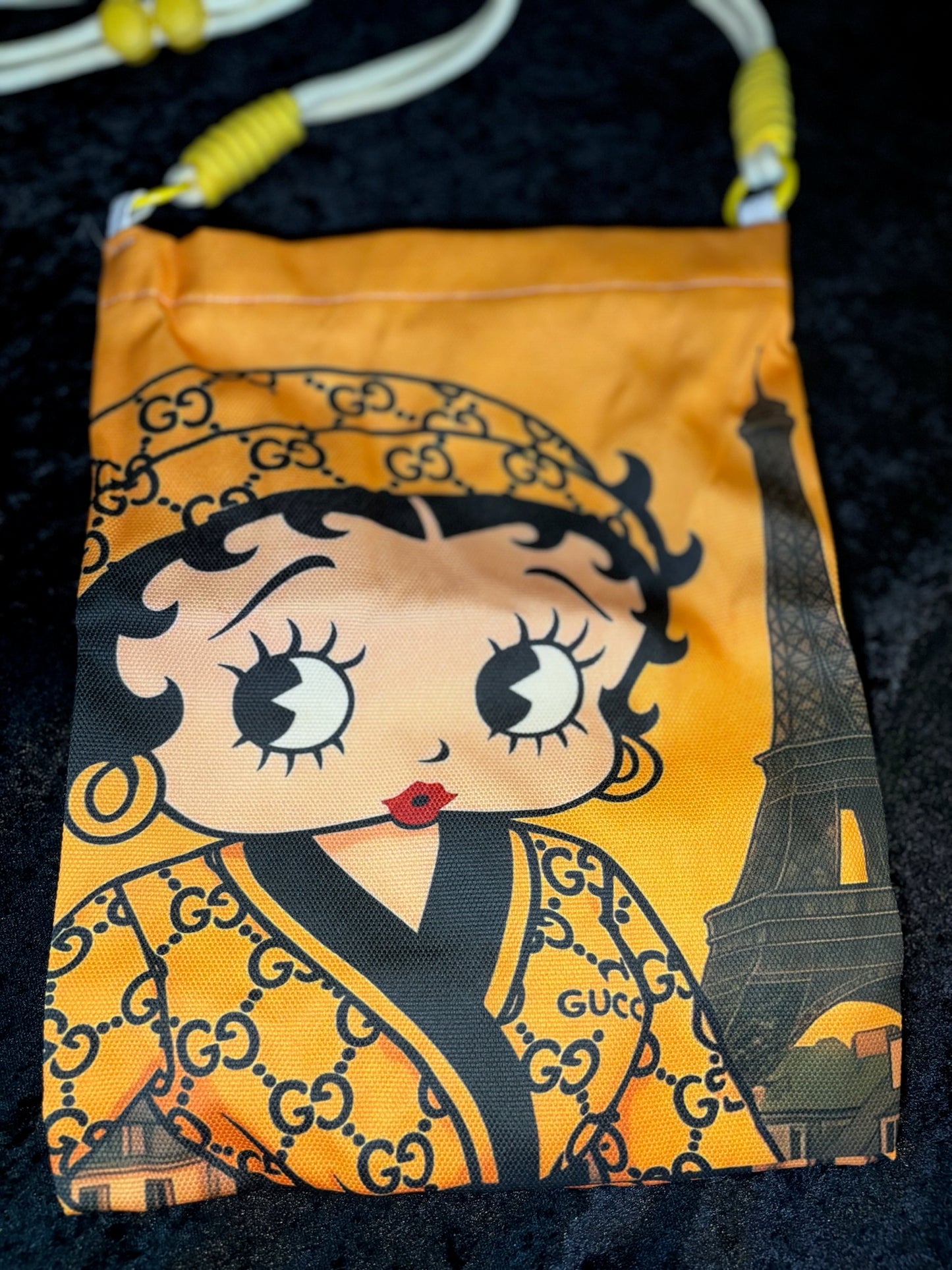 🎀❤️ Betty Boop Cutie Crossbody | Rope Strap Zip Bag