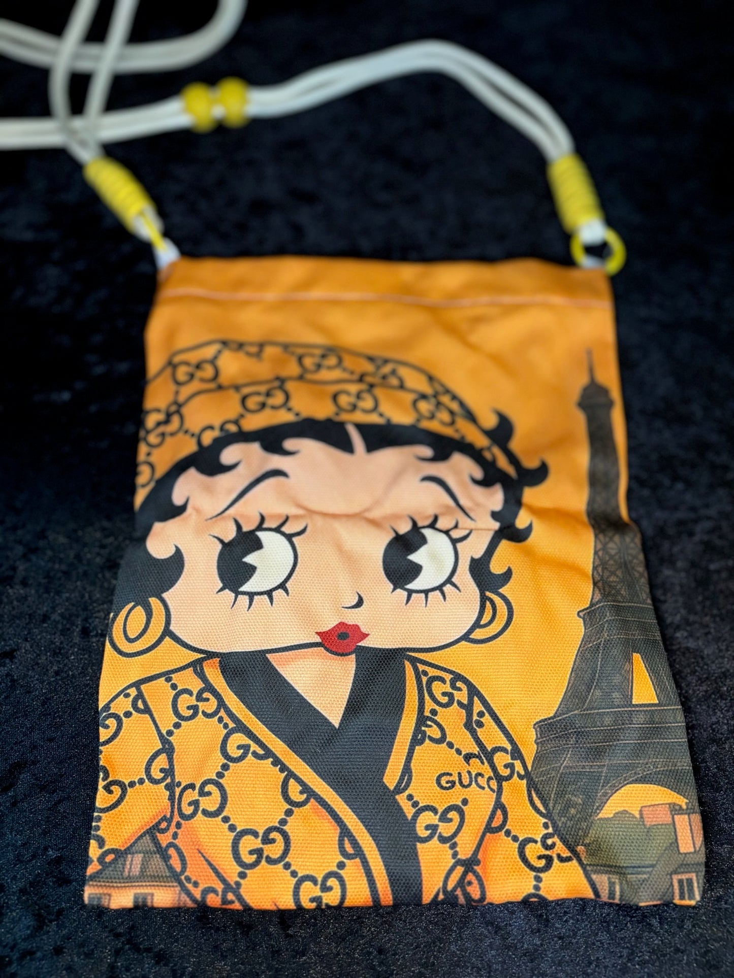 🎀❤️ Betty Boop Cutie Crossbody | Rope Strap Zip Bag