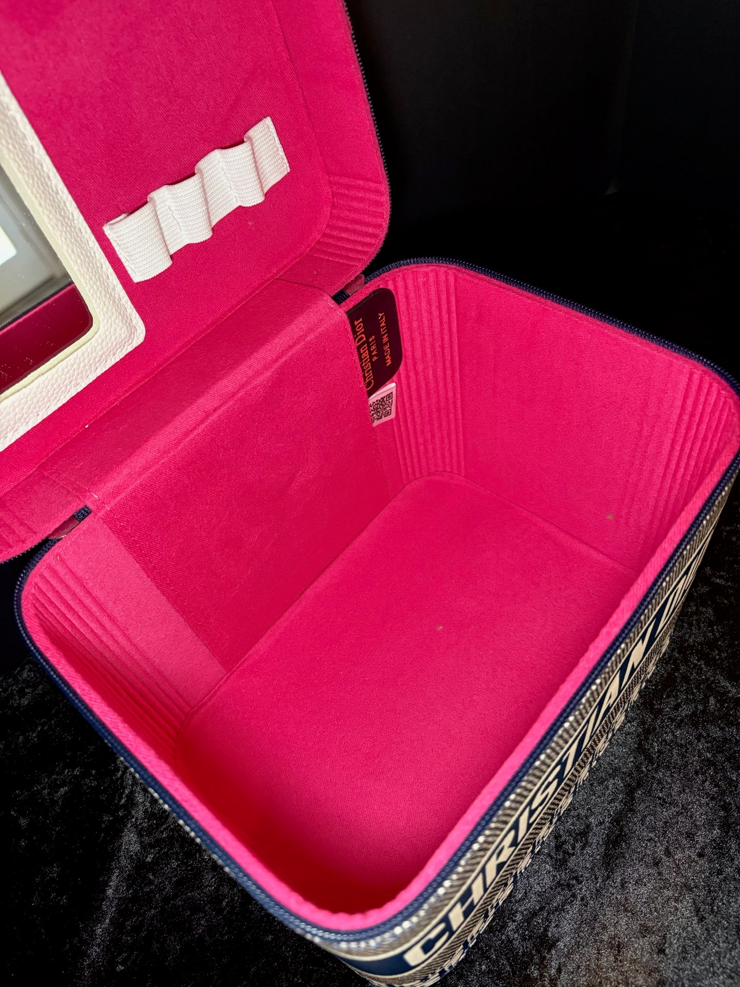 💙🎀 Navy Night Beauty Set | Hot Pink Lined Cases
