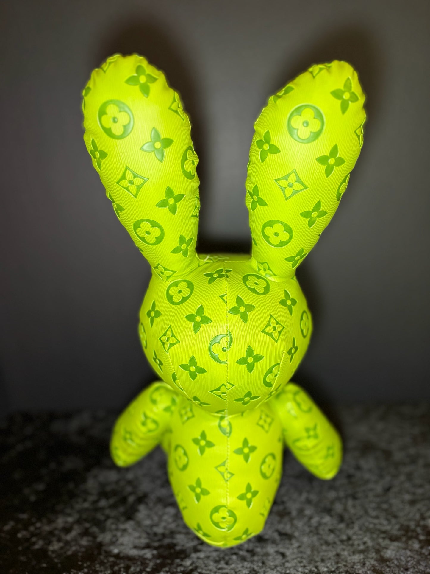 💚✨ Lime Luxe Bunny | Rhinestone Ears & Feet Plushy 🐰💎