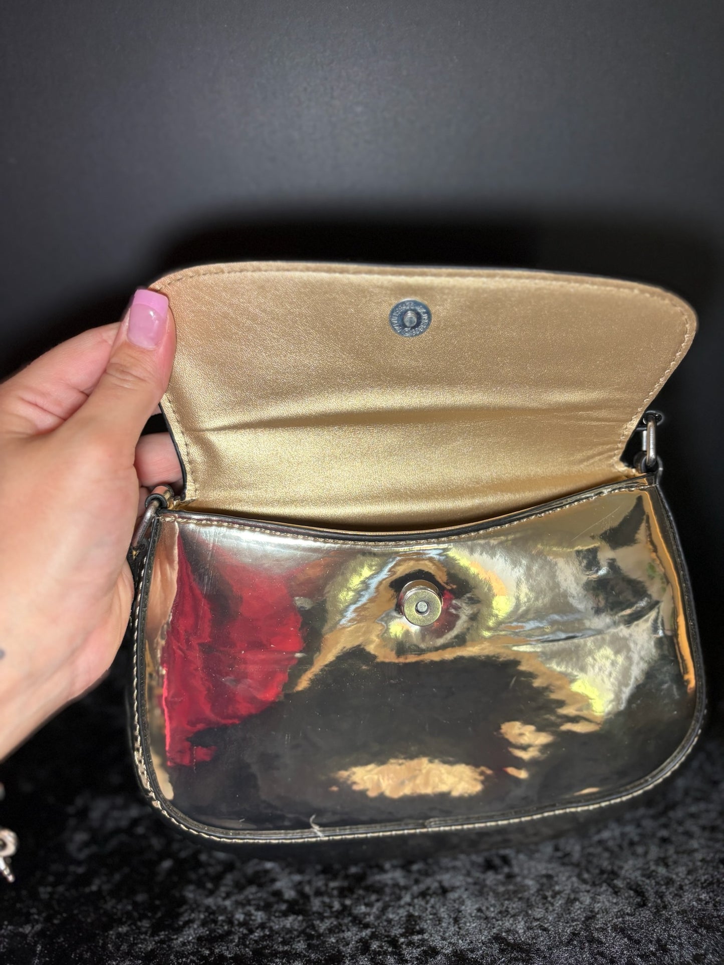 ✨💛 Golden Girl Bag | Metallic Gold Convertible Crossbody