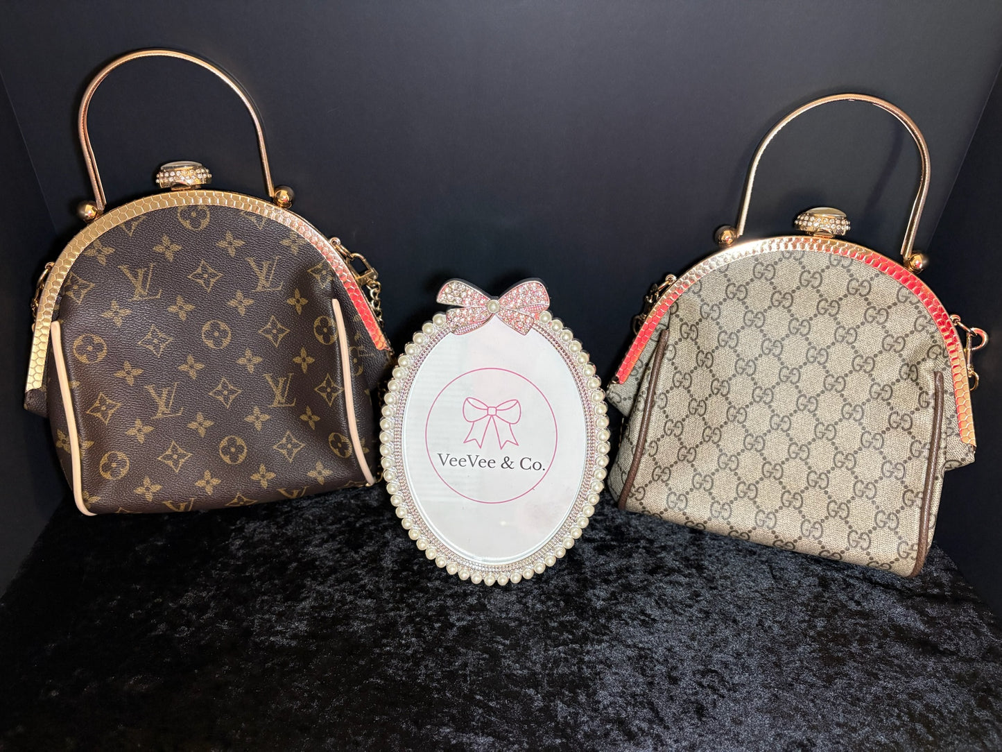 ✨💎 Luxe Clutch Cuties | Choose Your Monogram + Gold Chain