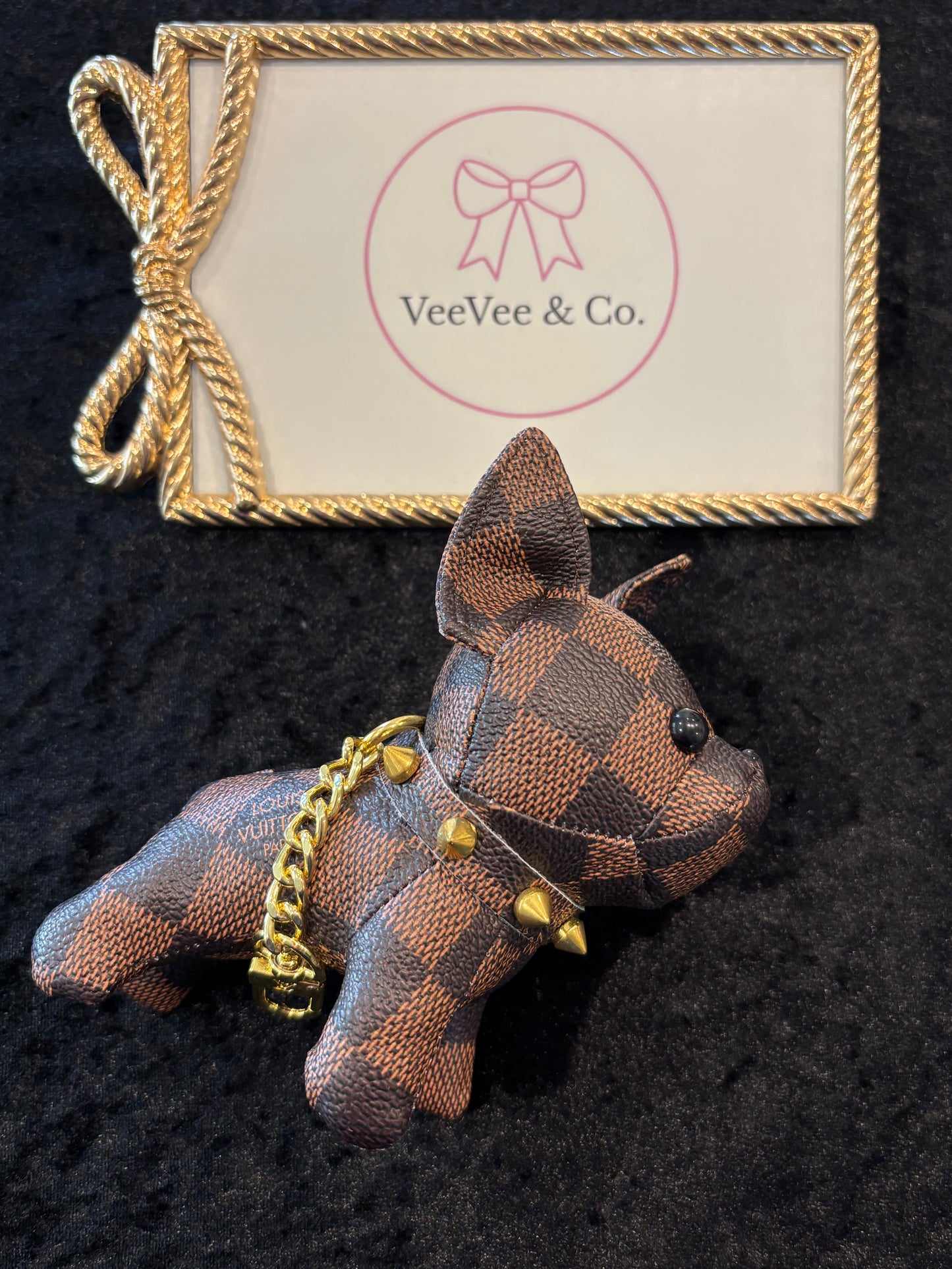 The Statement Pup Charm – Gold Spike Collar Edition