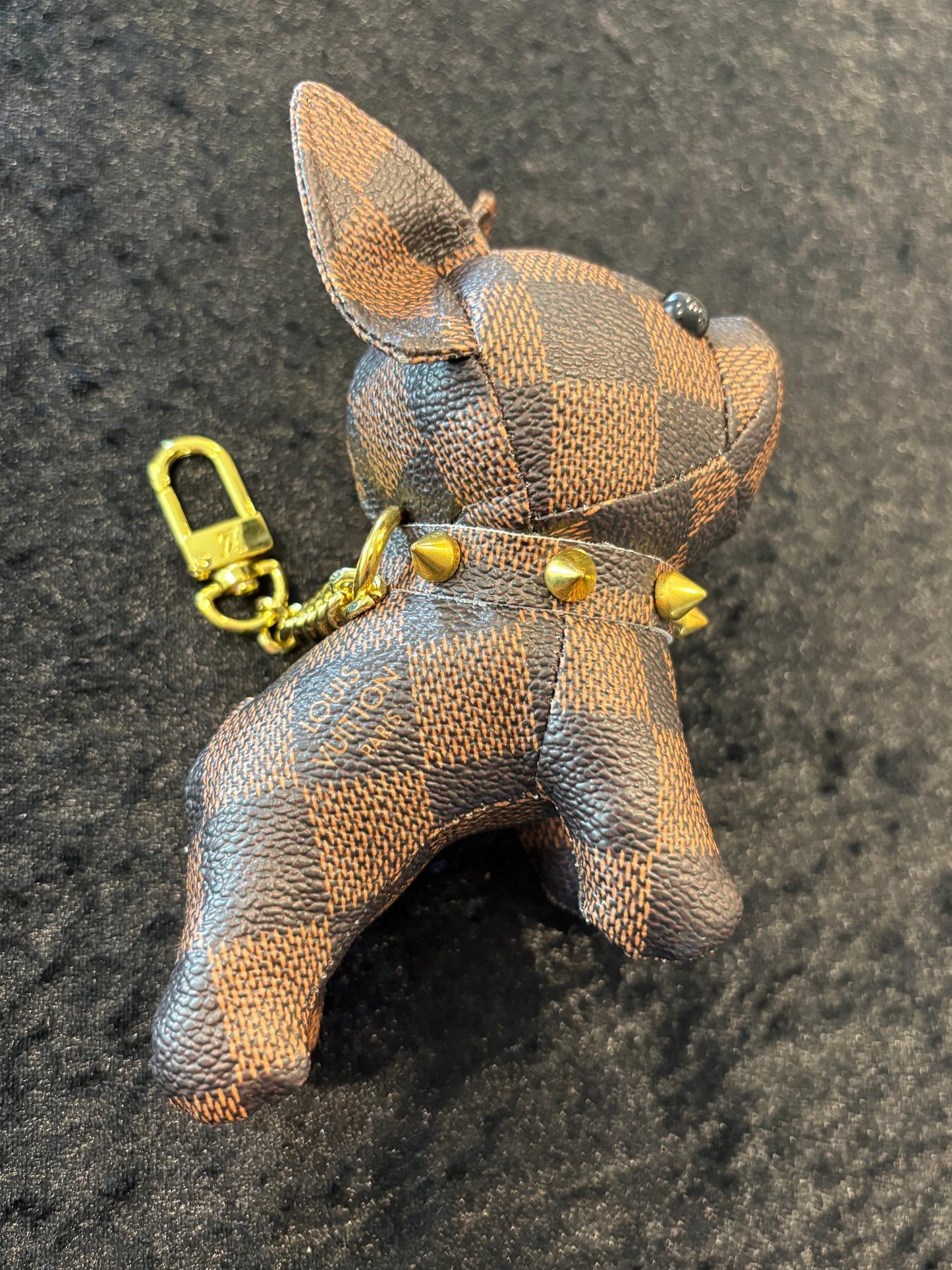 The Statement Pup Charm – Gold Spike Collar Edition
