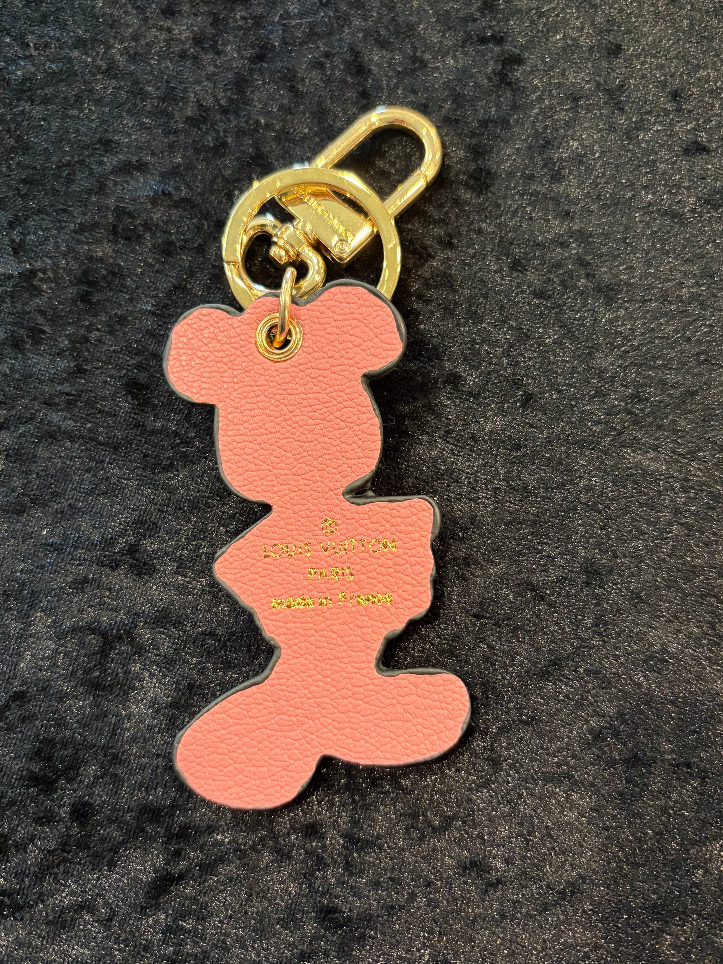 Playful Luxe Keychain – Mickey with Monogram Detail