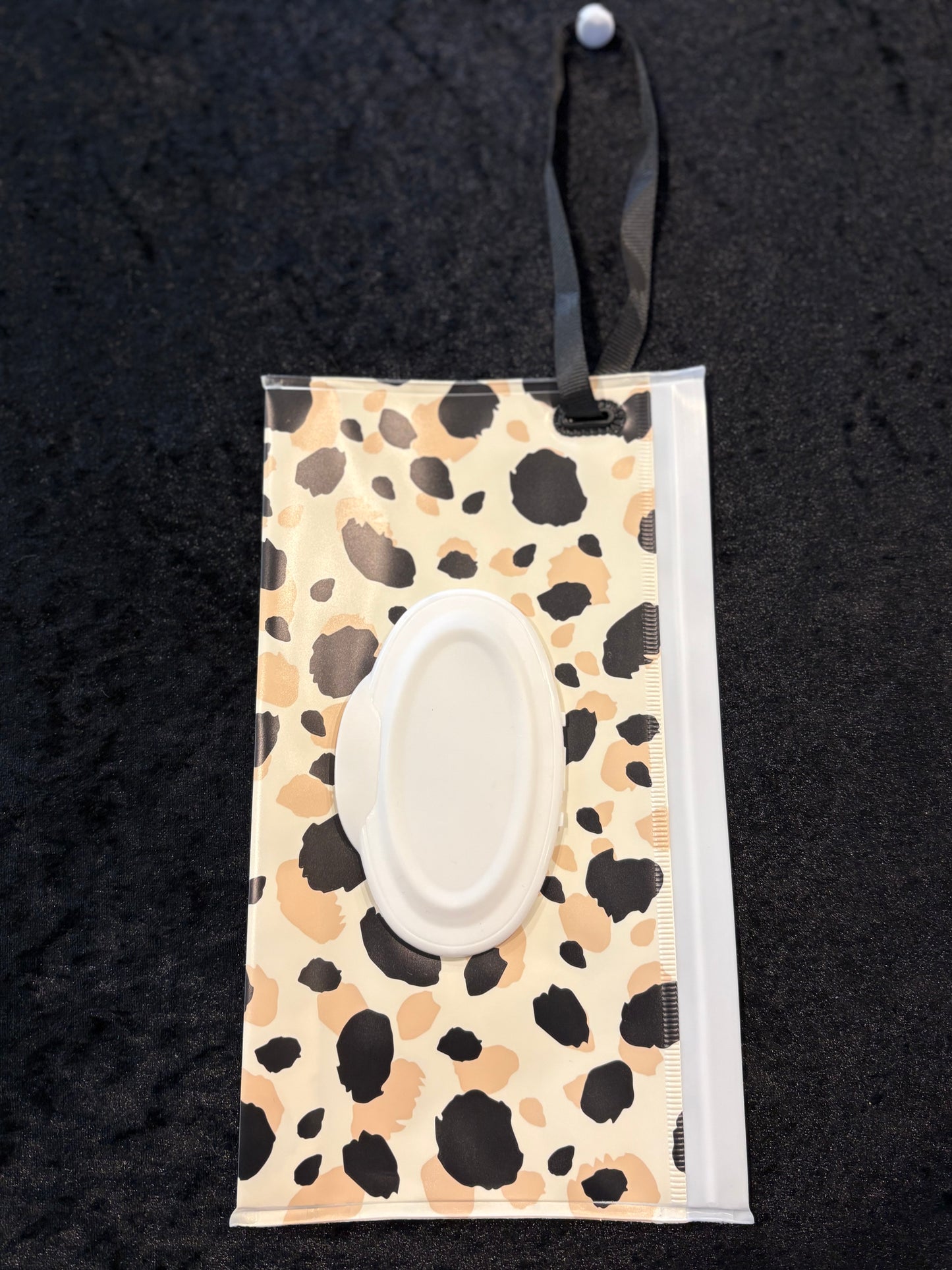 Functional Glam Wipes Holder – Animal Print Style
