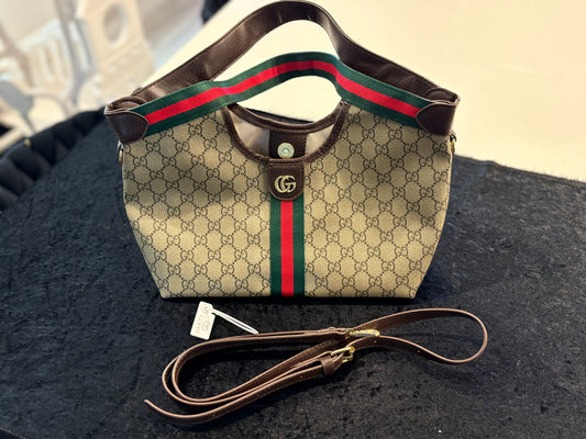 Everyday Luxe Purse – Monogram Tan with Longer Strap