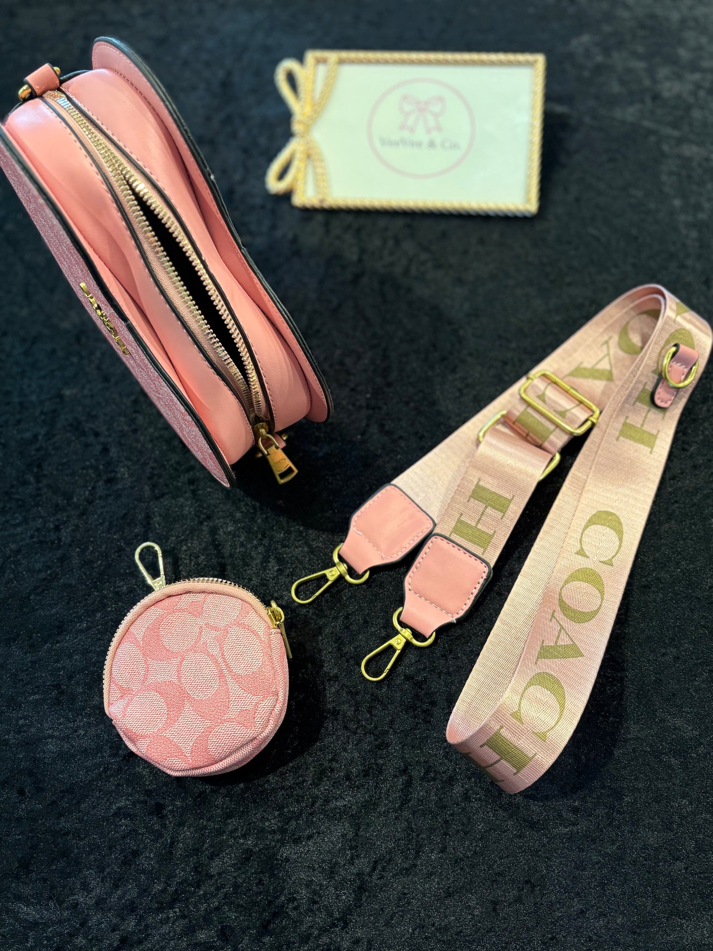 Playful Pink Heart Purse