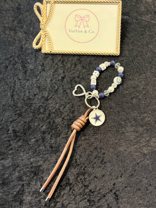 Touchdown Beaded Key Bracelet