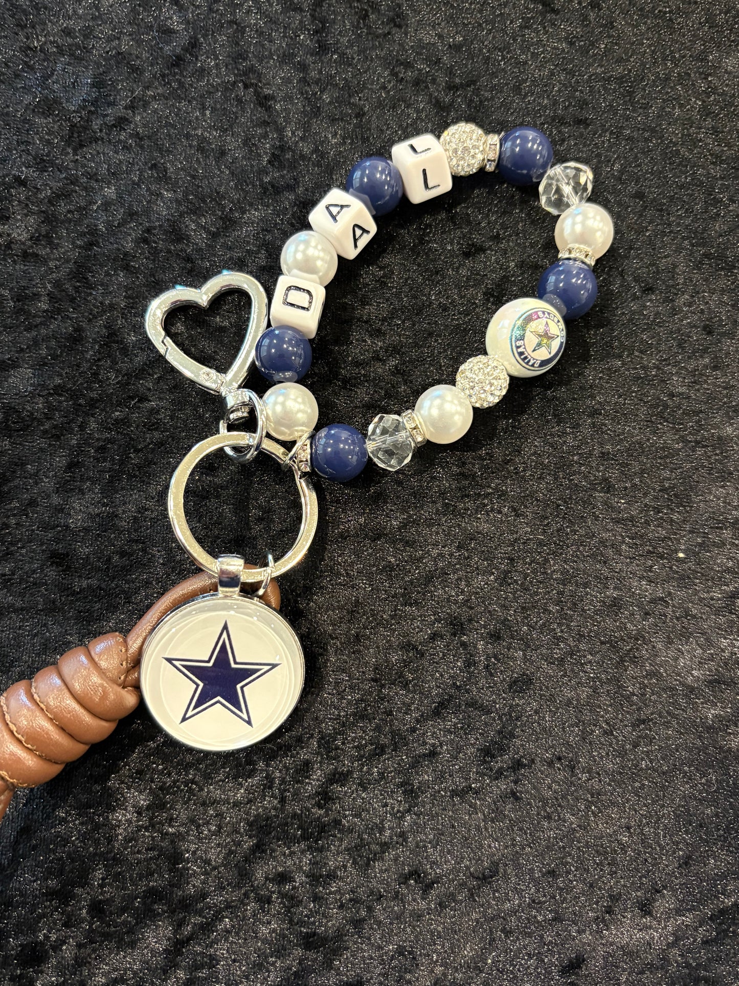 Touchdown Beaded Key Bracelet