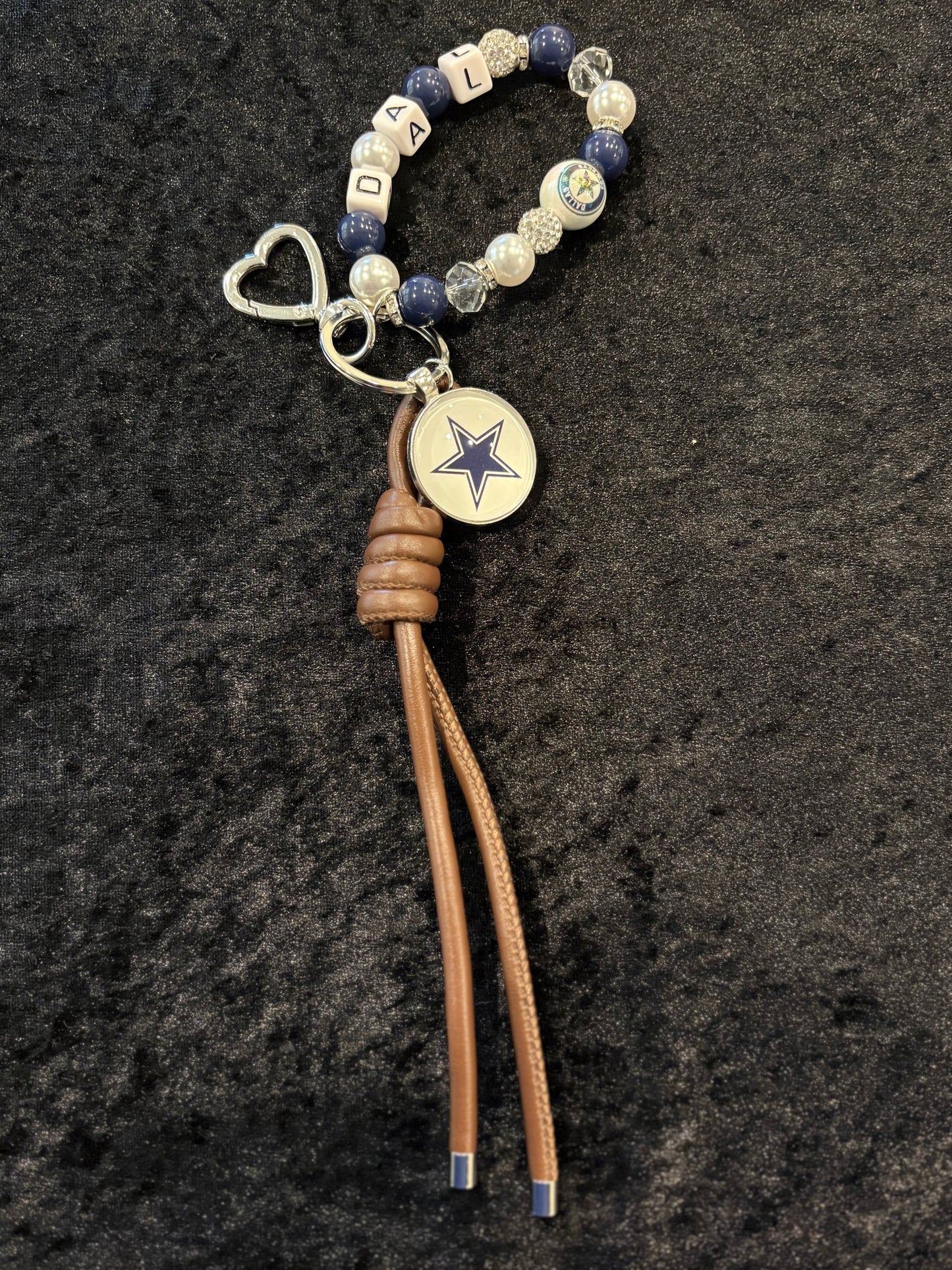 Touchdown Beaded Key Bracelet