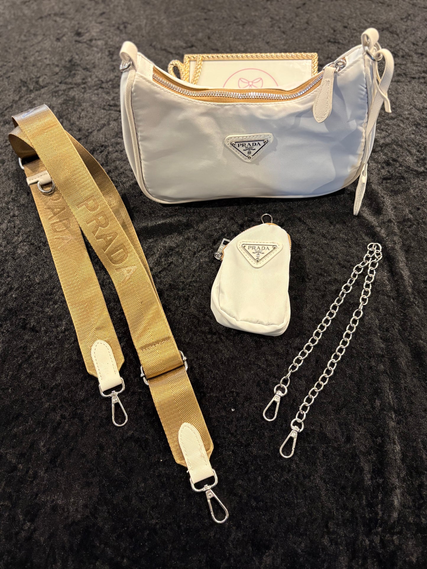 Statement Re-Edition Purse – Cream & Caramel Chic