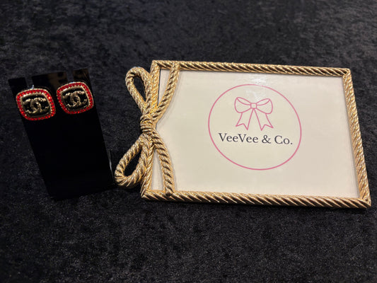 Red Velvet Sparkle Earrings