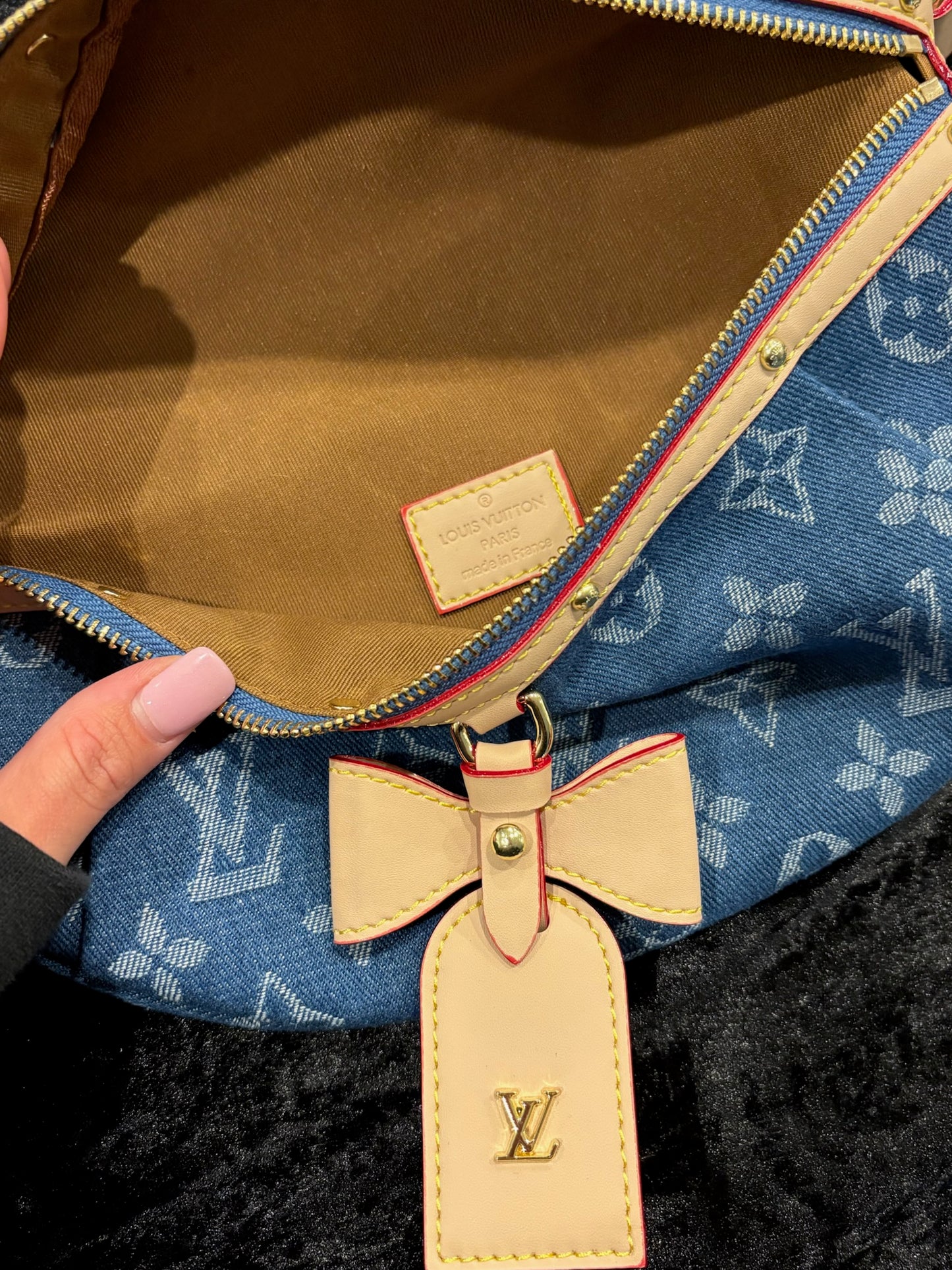 Denim Dream Bow Bum Bag
