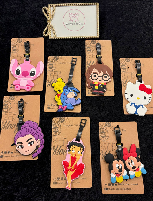 Character Cutie Luggage Tag Collection – 7 Whimsical Travel Styles