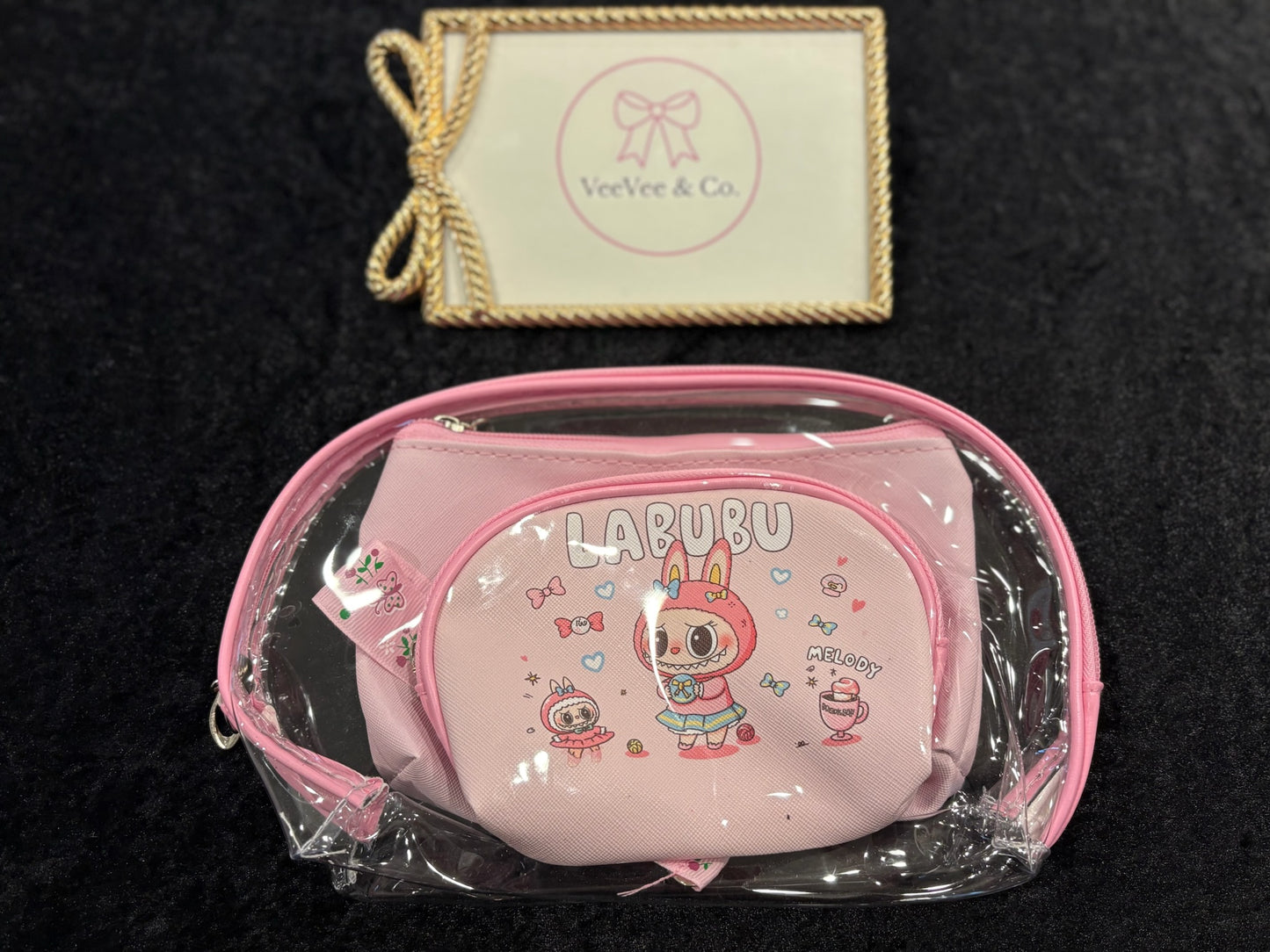 Bubble Pop Bestie Pouch Trio – 3PC Kawaii Zip Set