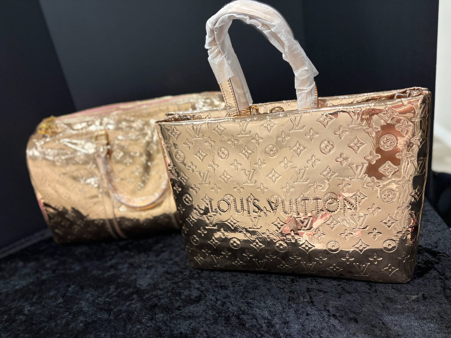 🌹✨ Rose Gold Getaway Set | Luxe Tote + Travel Duffle