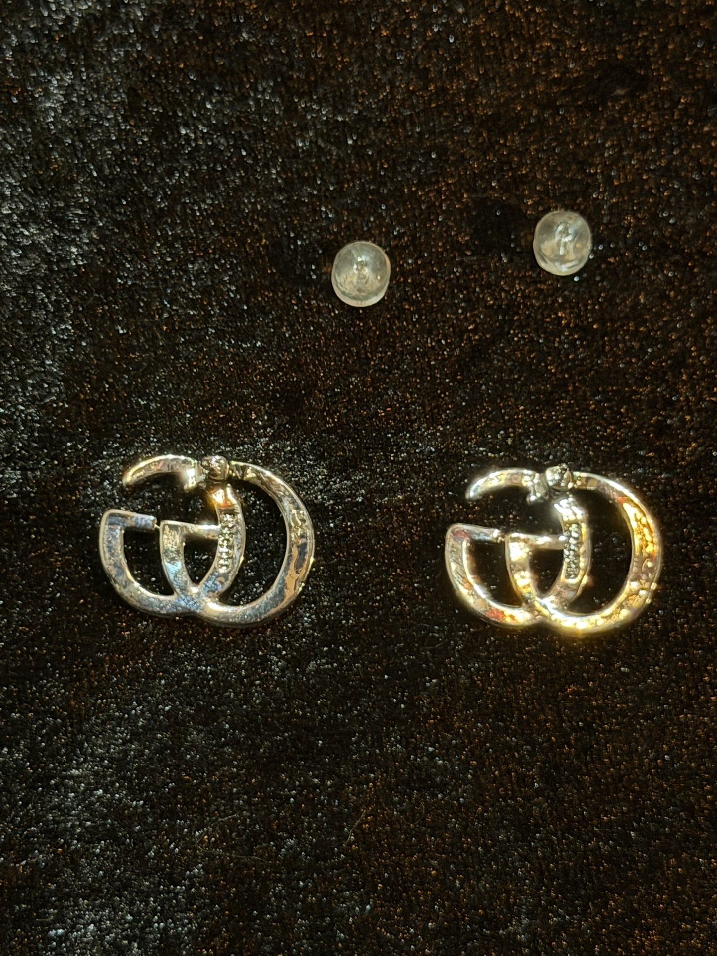 Silver Icon Stud Earrings