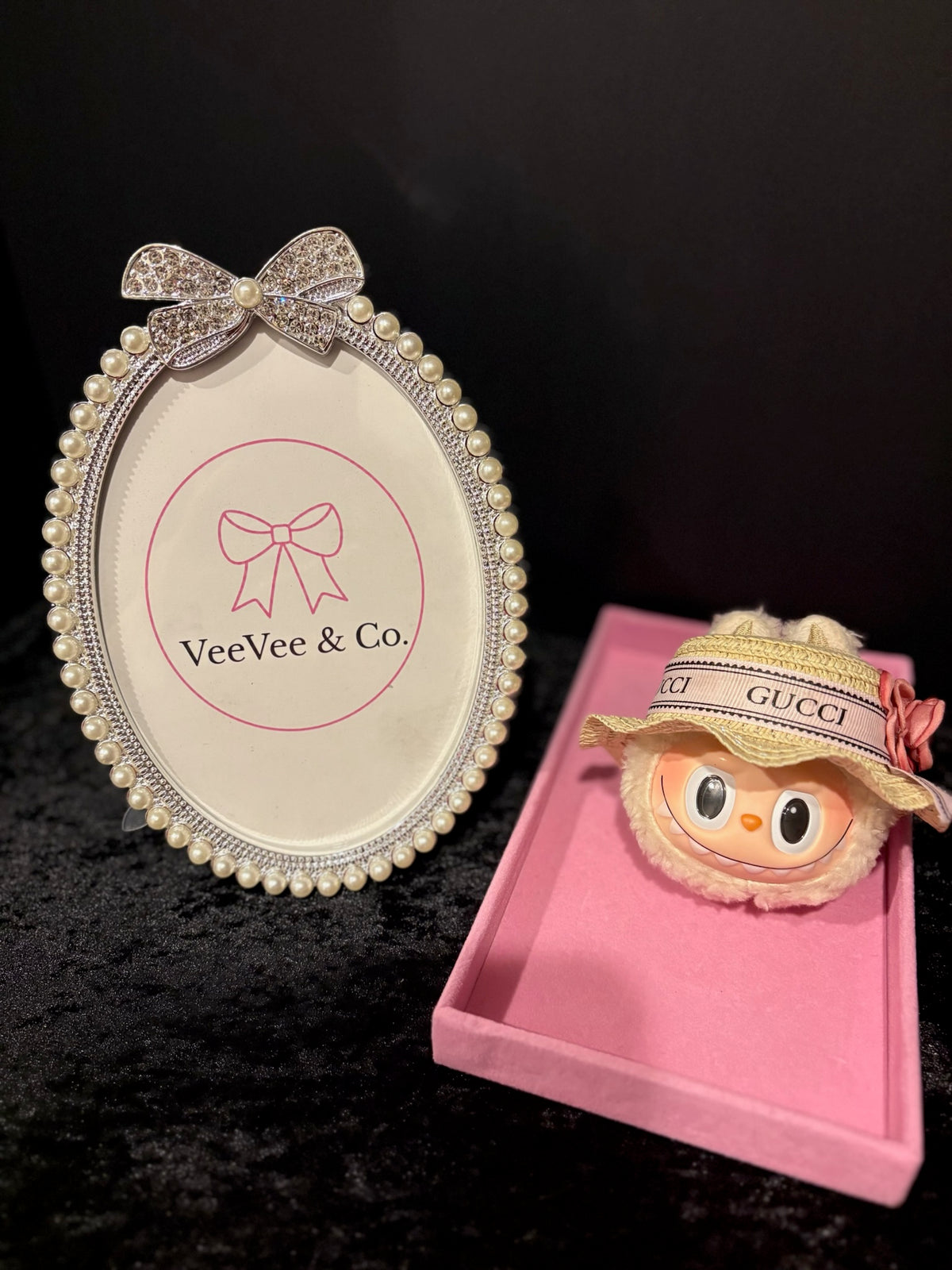 🤎🎀 Mini Bubu Buddy | Tan Plush Head + Sun Hat Accessory