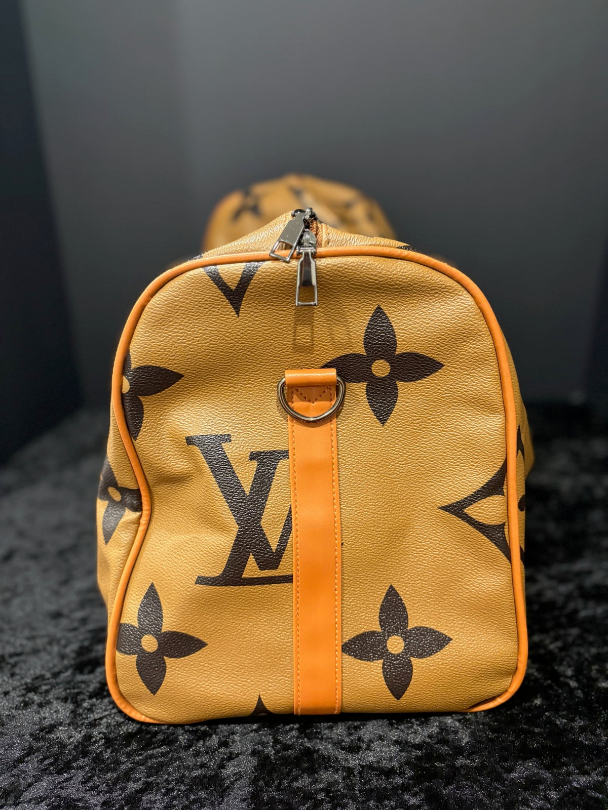 🤎🖤 Caramel Carryall Duffle | Monogram + Guitar Strap