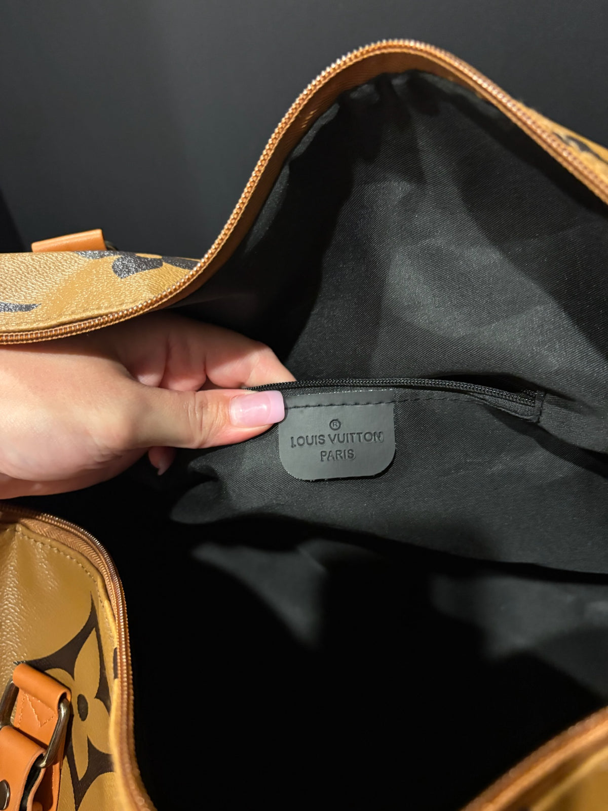 🤎🖤 Caramel Carryall Duffle | Monogram + Guitar Strap