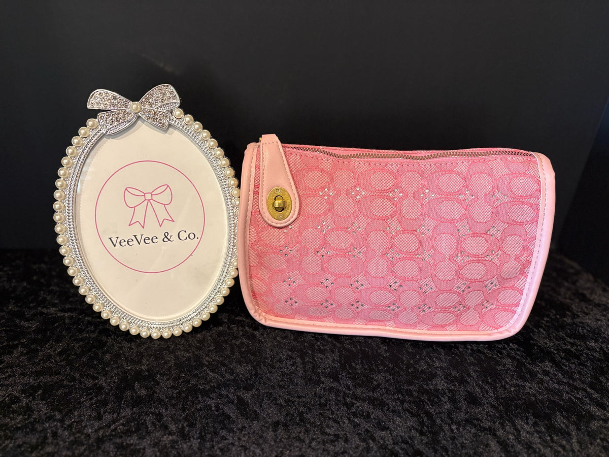 🩷✨ Pink Rhinestone Dream Bag | Sparkle + Multi-Strap Glam