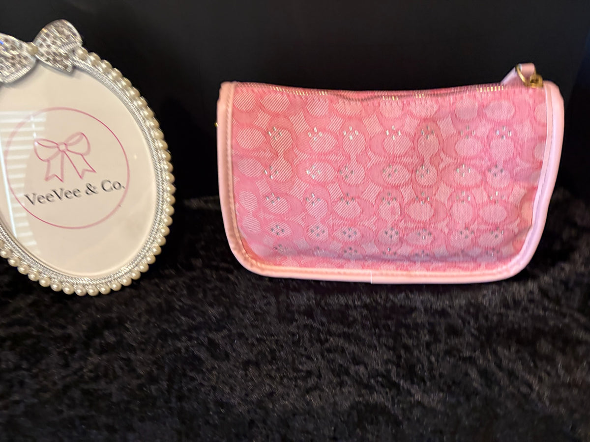 🩷✨ Pink Rhinestone Dream Bag | Sparkle + Multi-Strap Glam
