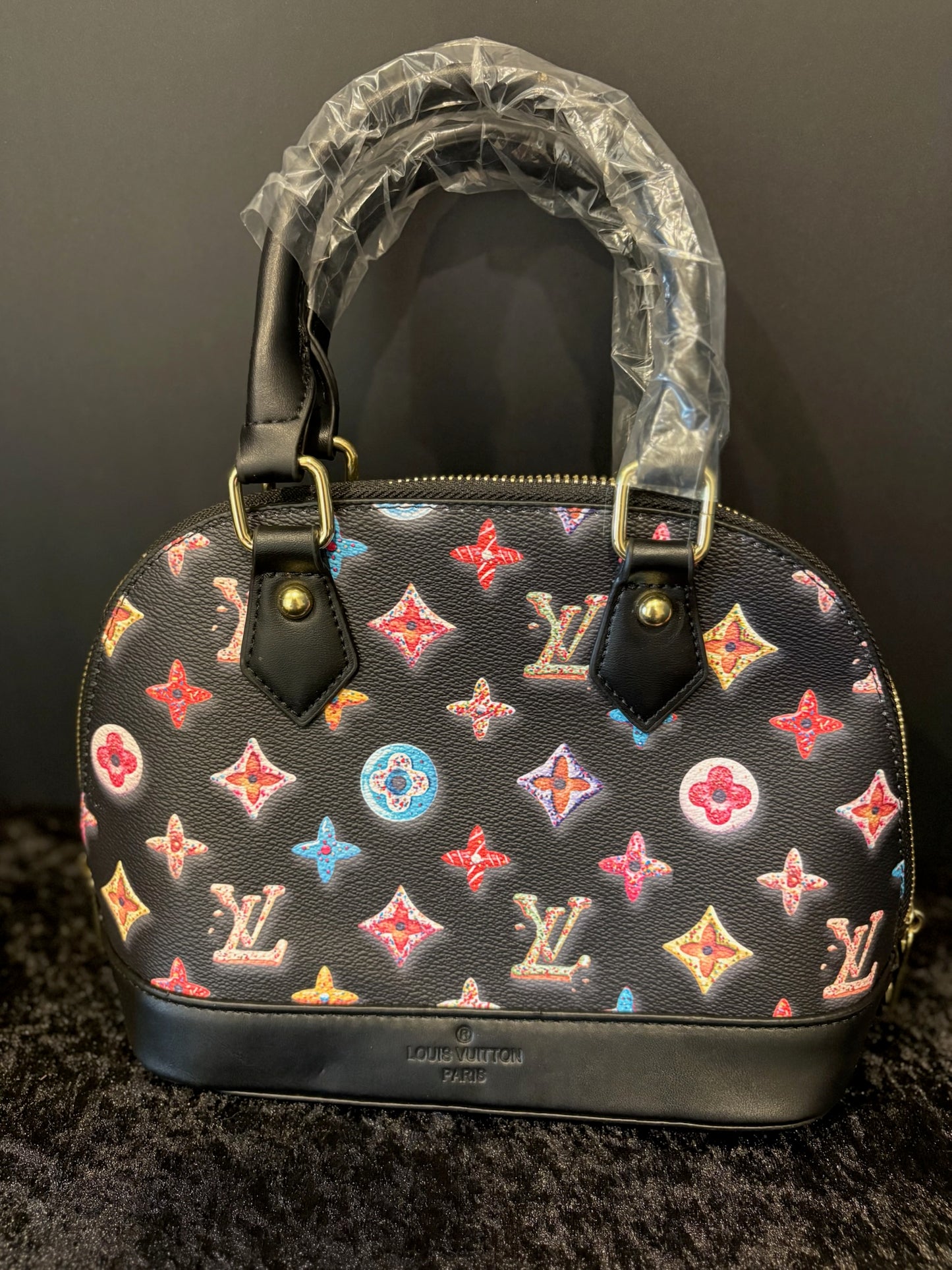 🍩🖤 Sweet Treat Set | Colorful Donut Bag + Matching Wallet