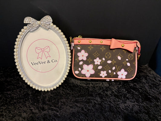 🤎🌸 Blossom Babe Mini | Brown Monogram + Pink Florals