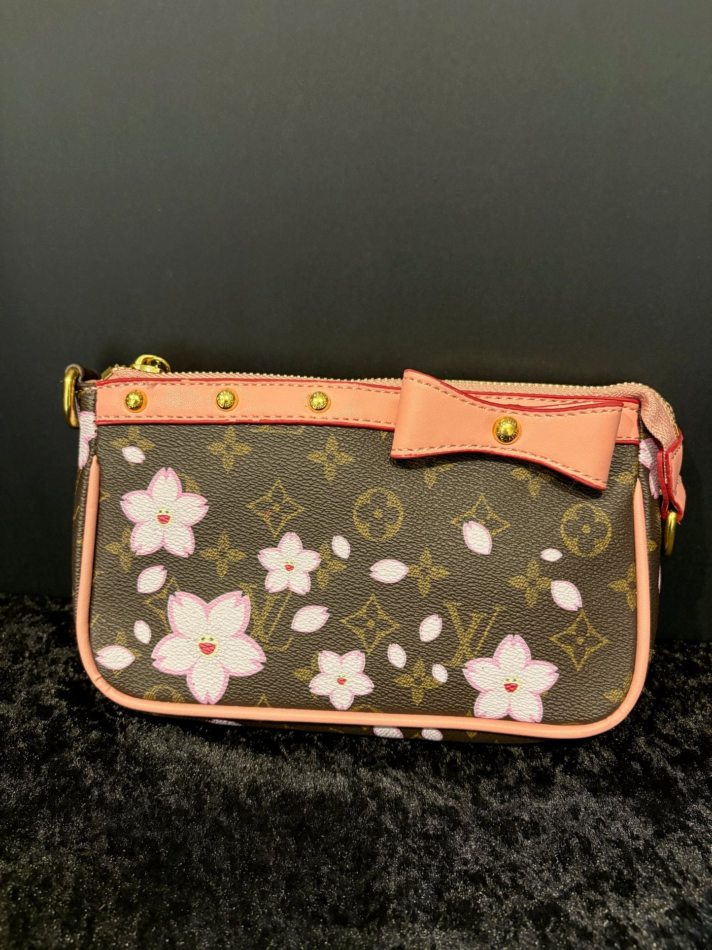 🤎🌸 Blossom Babe Mini | Brown Monogram + Pink Florals