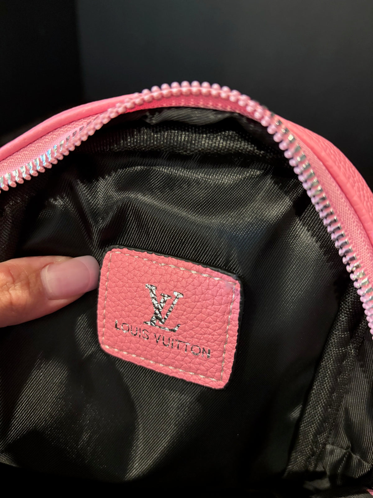 🎀✨ Sling & Slay Bags | Tan + Pink Double-Zip Crossbody